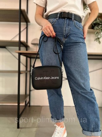 
Женская сумка через плечо кельвин кляин стильная Calvin Klein классическая, чер. . фото 10
