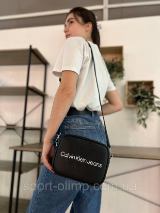 
Женская сумка через плечо кельвин кляин стильная Calvin Klein классическая, чер. . фото 11