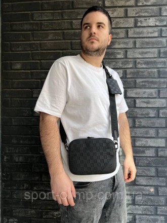 
Чоловіча сумка через плече лочки витон стильна Сумка-месенджер 2 в 1 Louis Vuit. . фото 9