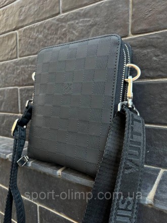 
Чоловіча сумка через плече луї вітон стильна Сумка-месенджер Louis Vuitton, чор. . фото 3