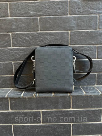 
Чоловіча сумка через плече луї вітон стильна Сумка-месенджер Louis Vuitton, чор. . фото 2