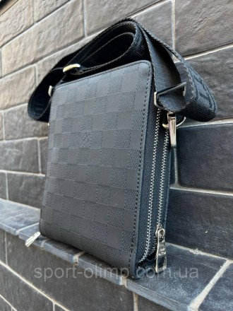 
Чоловіча сумка через плече луї вітон стильна Сумка-месенджер Louis Vuitton, чор. . фото 5