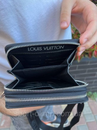 
Чоловіча сумка через плече луї вітон стильна Сумка-месенджер Louis Vuitton, чор. . фото 8