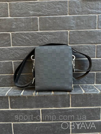 
Чоловіча сумка через плече луї вітон стильна Сумка-месенджер Louis Vuitton, чор. . фото 1