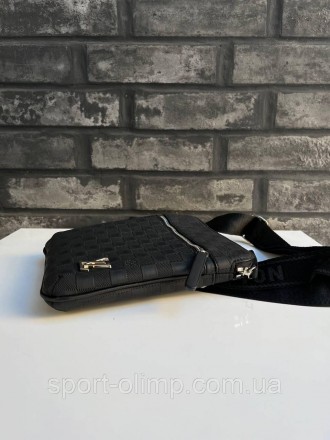 Чоловіча шкіряна сумка через плече Луї Вітон стильна Louis Vuitton, повсякденна . . фото 6