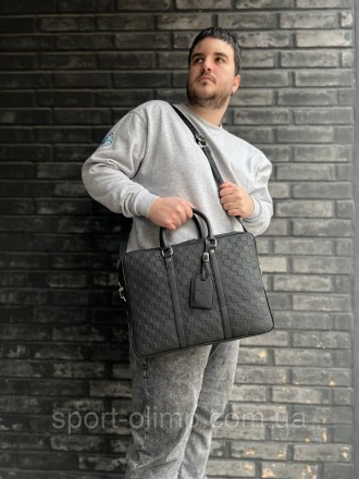 
Мужская кожаная сумка через плечо Луи Витон стильная Louis Vuitton, мужская сум. . фото 11