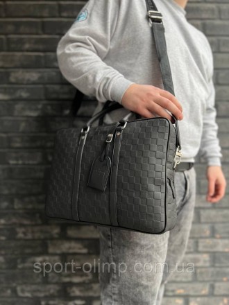
Мужская кожаная сумка через плечо Луи Витон стильная Louis Vuitton, мужская сум. . фото 9