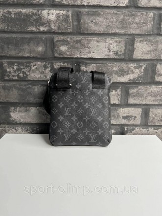 Мужская кожаная сумка через плечо Луи Витон стильная Louis Vuitton, маленькая ко. . фото 7