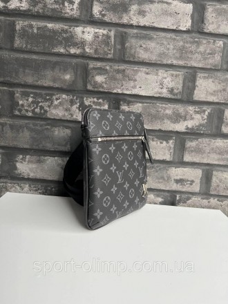 Мужская кожаная сумка через плечо Луи Витон стильная Louis Vuitton, маленькая ко. . фото 3