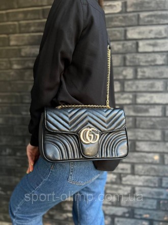
Жіноча сумка через плече гучі стильна Gucci класична, сумка на ланцюжку повсякд. . фото 9