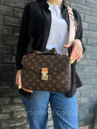 
Жіноча сумка через плече луї вітон стильна Louis Vuitton класична, корпусна кор. . фото 11