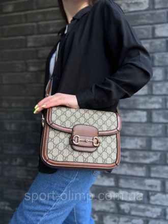 
Женская сумка через плечо гучи стильная Gucci классическая, коричневая удобная . . фото 9