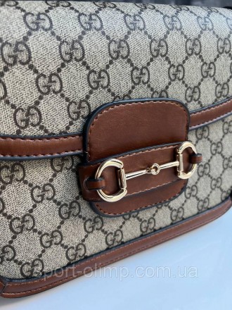 
Женская сумка через плечо гучи стильная Gucci классическая, коричневая удобная . . фото 5