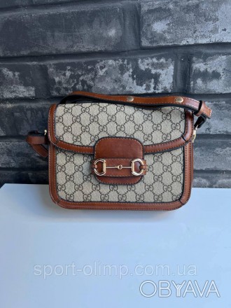 
Женская сумка через плечо гучи стильная Gucci классическая, коричневая удобная . . фото 1