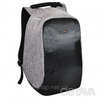 Рюкзак з напівжорстким корпусом та окремою кишенею для ноутбука Semi Line 17 Gre. . фото 1