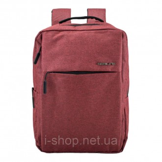 Вологостійкий і місткий рюкзак для ноутбуку в бордовому кольорі Semi Line 21 Bur. . фото 3