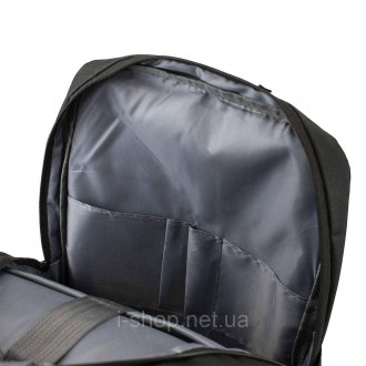 Вологостійкий і місткий рюкзак для ноутбуку в бордовому кольорі Semi Line 21 Bla. . фото 8