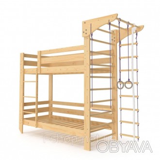 Двухъярусная спортивная кровать (babyson 9) 80x190см. . фото 1