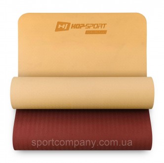 Фітнес-килимок TPE 0,6см HS-T006GM - це зручний аксесуар для тренувань розмірами. . фото 2