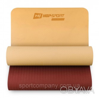 Фітнес-килимок TPE 0,6см HS-T006GM - це зручний аксесуар для тренувань розмірами. . фото 1