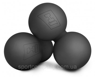 Силіконовий масажний подвійний м'яч 63 мм Ефективний пристрій для розслаблення, . . фото 4