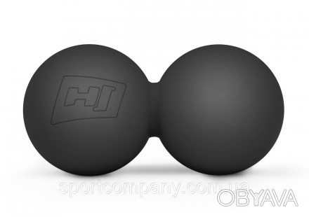 Силіконовий масажний подвійний м'яч 63 мм Ефективний пристрій для розслаблення, . . фото 1