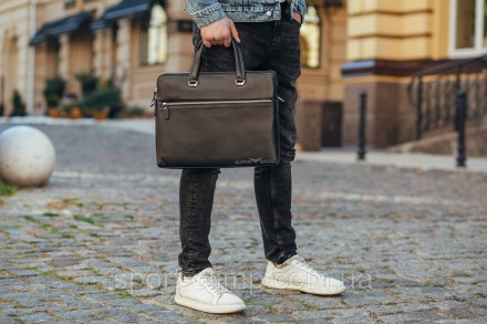 Мужская деловая кожаная сумка-портфель SK 72421 черная
 
Характеристики:
 
Матер. . фото 6