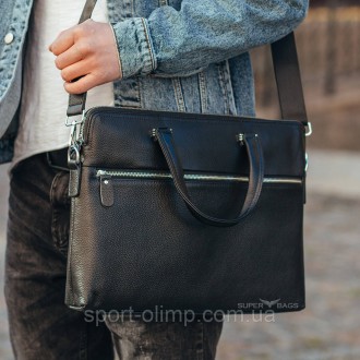 Мужская деловая кожаная сумка-портфель SK 72421 черная
 
Характеристики:
 
Матер. . фото 2