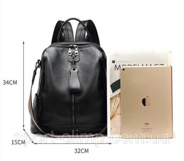 Шкіряний жіночий молодіжний рюкзак чорний на щодень 94413
 
Характеристики:
 
Ви. . фото 7