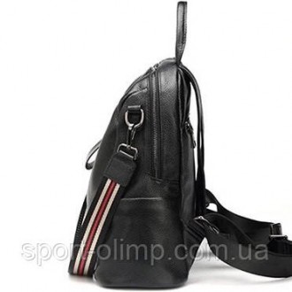 Шкіряний жіночий молодіжний рюкзак чорний на щодень 94413
 
Характеристики:
 
Ви. . фото 6