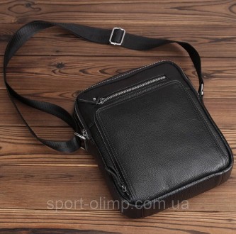 Ключница в подарок
 
 
Кожаная мужская черная сумка-барсетка через плечо Tiding . . фото 3