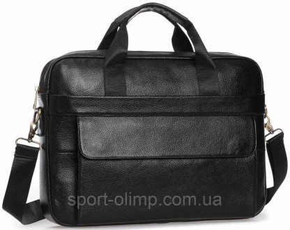 Мужская черная сумка для ноутбука и документов кожаная 471171 
 
Характеристика:. . фото 4