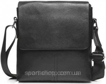 Кожаная мужская черная сумка мессенджер на плечо Tiding Bag N722-317 
Характерис. . фото 9