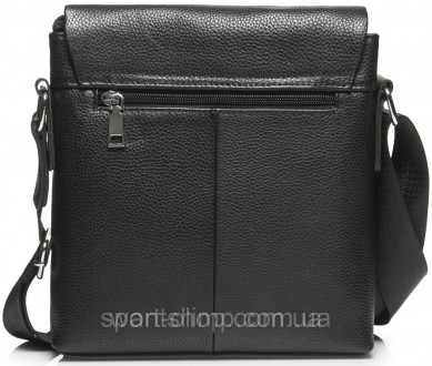 Кожаная мужская черная сумка мессенджер на плечо Tiding Bag N722-317 
Характерис. . фото 10