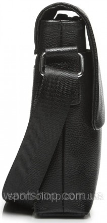 Кожаная мужская черная сумка мессенджер на плечо Tiding Bag N722-317 
Характерис. . фото 8