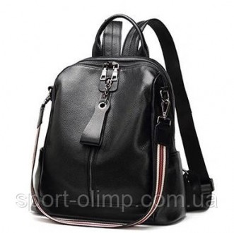 Женский молодежный кожаный городской черный рюкзак 73354
 
Характеристики:
 
Про. . фото 4