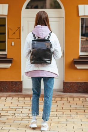 Чорний міський жіночий шкіряний рюкзак Tiding Bag - 51644
 
Характеристики:
 
Ви. . фото 9