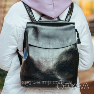 Чорний міський жіночий шкіряний рюкзак Tiding Bag - 51644
 
Характеристики:
 
Ви. . фото 1