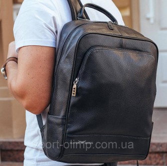 Чоловічий рюкзак з натуральної шкіри Tiding Bag B2-384371A чорний
 
Характеристи. . фото 4