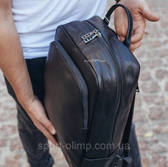 Чоловічий рюкзак з натуральної шкіри Tiding Bag B2-384371A чорний
 
Характеристи. . фото 6