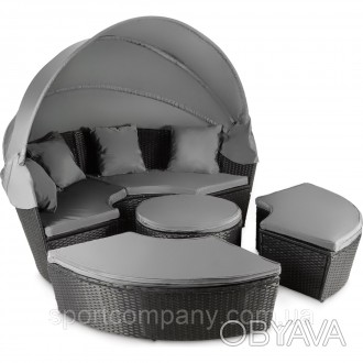 Садові меблі Round Lounge Chairs Outtec - це модне поєднання стилю та елегантнос. . фото 1