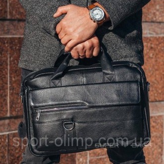 Кожаная черная мужская сумка-портфель для документов МК39848
 
Характеристики
 
. . фото 2