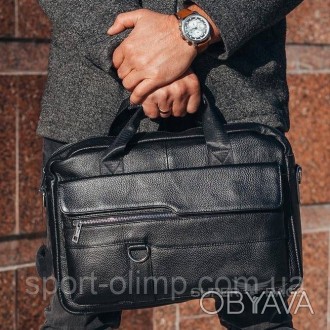 Кожаная черная мужская сумка-портфель для документов МК39848
 
Характеристики
 
. . фото 1