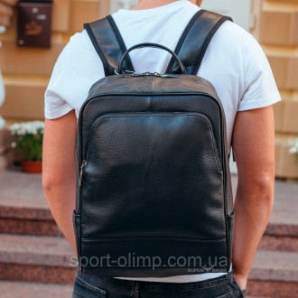  Кожаный рюкзак для ноутбука и поездок Tiding Bag 72-8731 черный
 
Характеристик. . фото 2