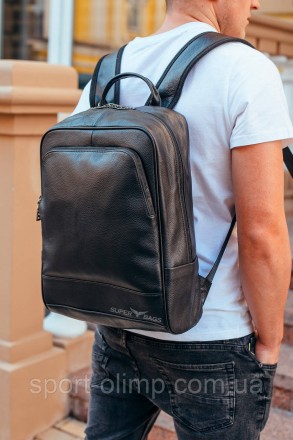  Кожаный рюкзак для ноутбука и поездок Tiding Bag 72-8731 черный
 
Характеристик. . фото 5