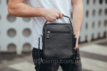 Мужская сумка через плечо из натуральной кожи Tiding Bag 1079734 черная
 
Характ. . фото 10