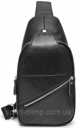 Кожаный черный слинг мужской Tiding Bag - MK59321
 
Характеристика:
 
cтиль: cas. . фото 3