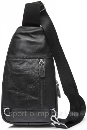 Кожаный черный слинг мужской Tiding Bag - MK59321
 
Характеристика:
 
cтиль: cas. . фото 4