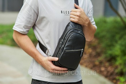 Кожаная нагрудная мужская сумка слинг Tiding Bag 563732-1W
 
Мужской кожаный сли. . фото 5