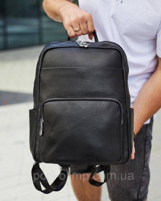 Мужской кожаный рюкзак для ноутбука и поездок 59331
 
Характеристики:
 
Материал. . фото 4